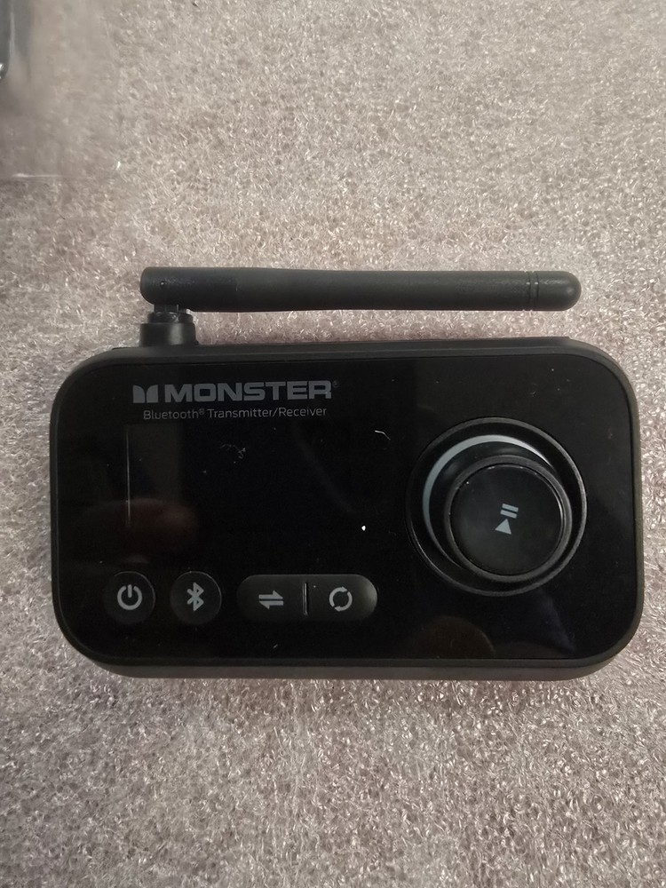 Monster Bluetooth 2 In 1 Wireless Audio Adapter - Black New in Box