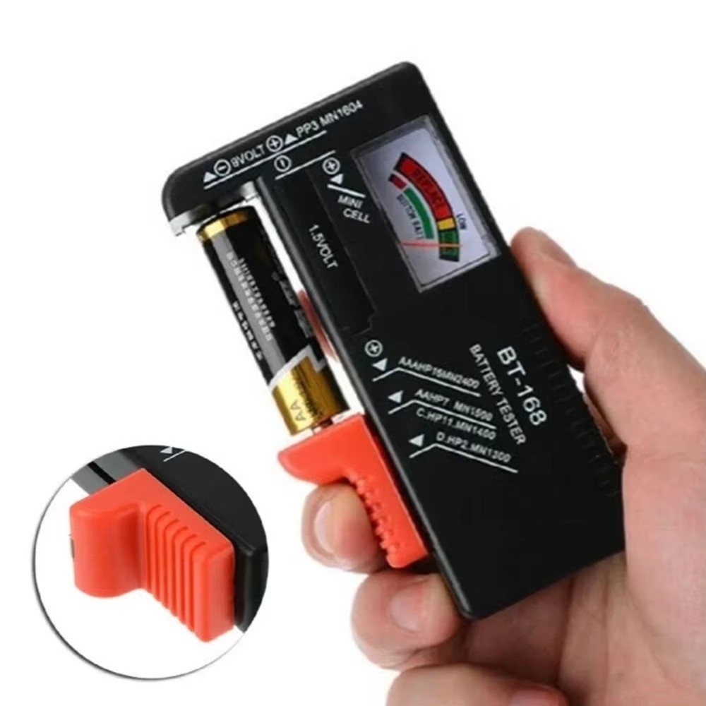 Universal Digital LCD Battery Checker Volt Tester Cell AA AAA C D 9V Button
