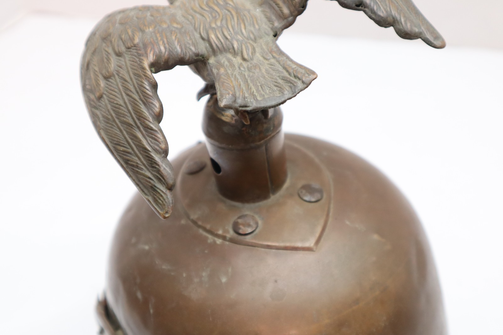 Prussian Garde du Corps Brass Parade Helmet W Eagle Top