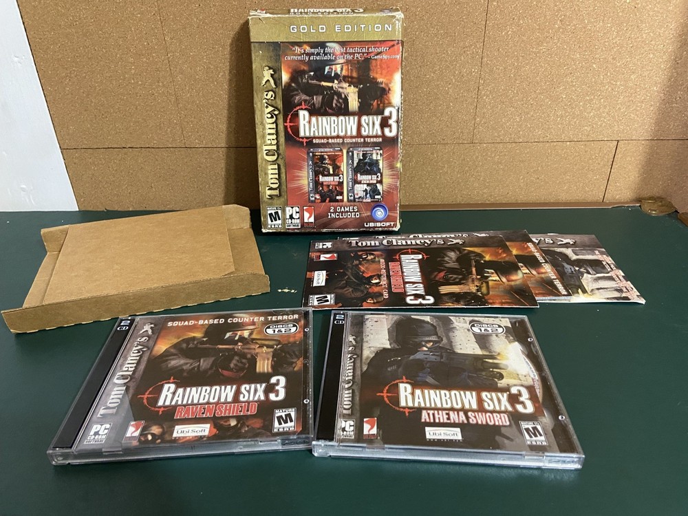 Tom Clancy's Rainbow Six 3 Gold Edition PC Game CD Windows Software Complete CIB
