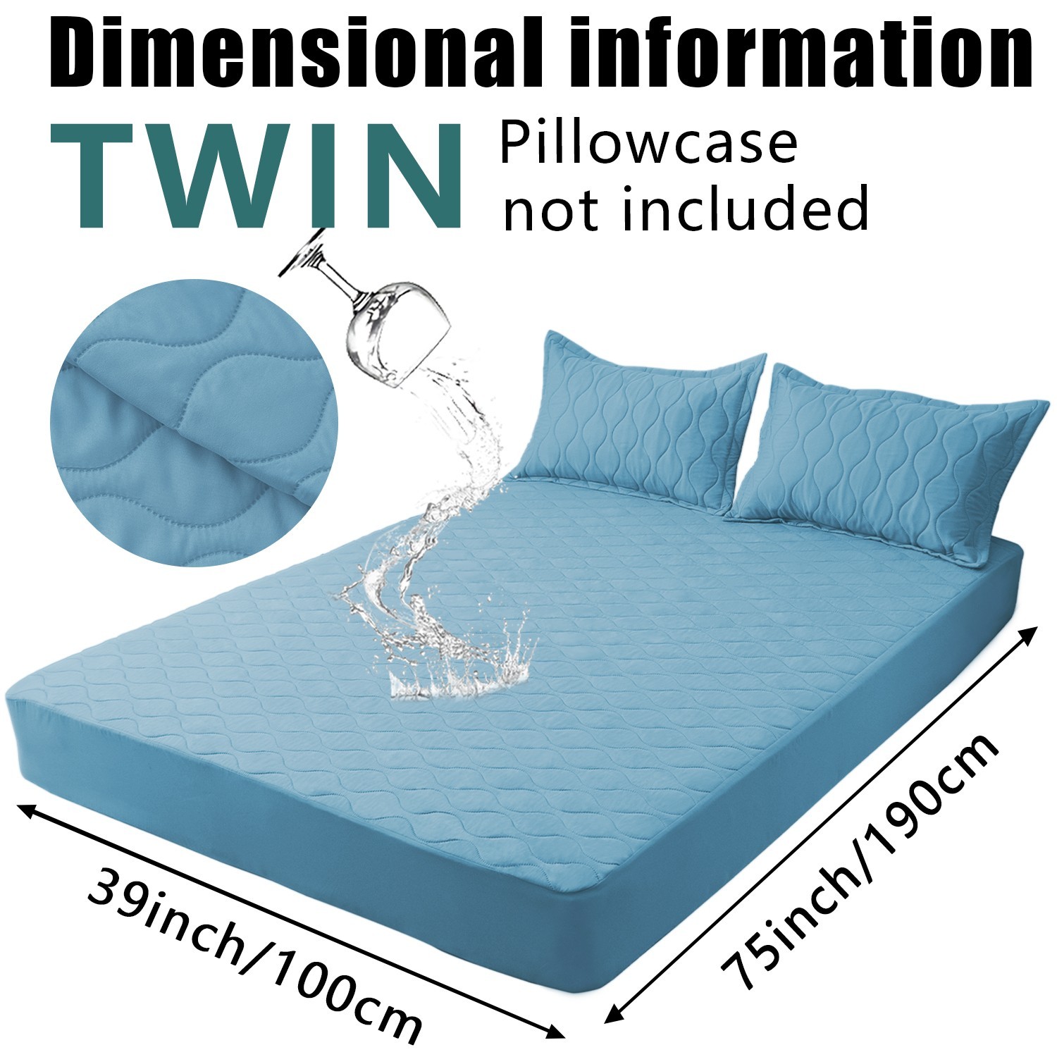 Super soft waterproof mattress cover, layered design, comfortable and durable