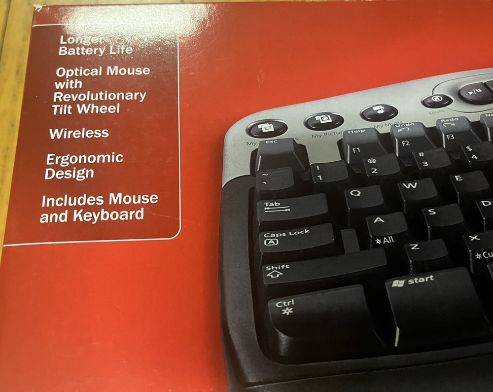 Microsoft Wireless Optical Desktop Pro Keyboard/ Mouse New