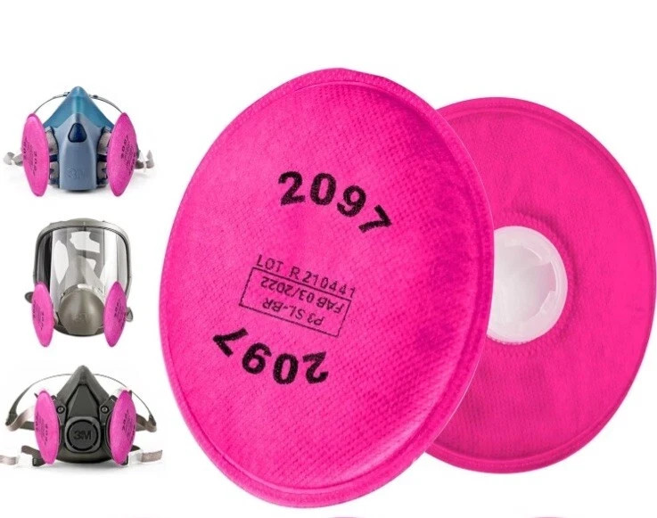 10PCs 2097 Filters Replacement for 3M 6200/6800/6900/7501/7502/7503 Respirator