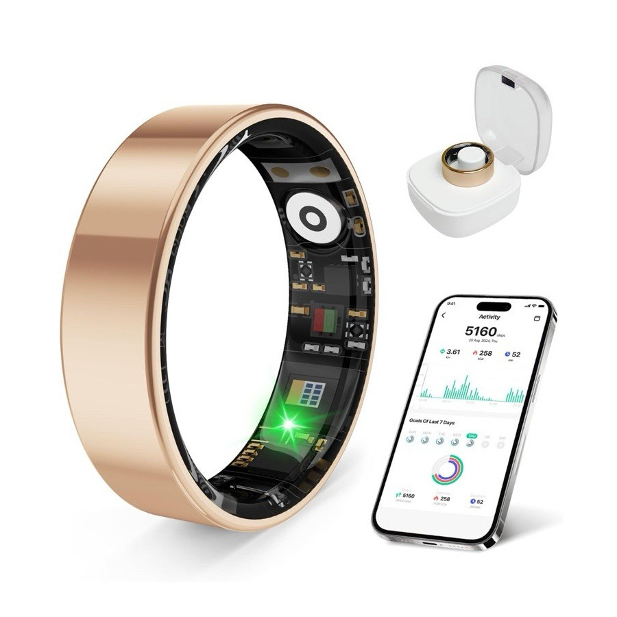 Fitbit Charge 6 Gold Smart Activity Tracker Ring Sleep Tracker Pedometer App