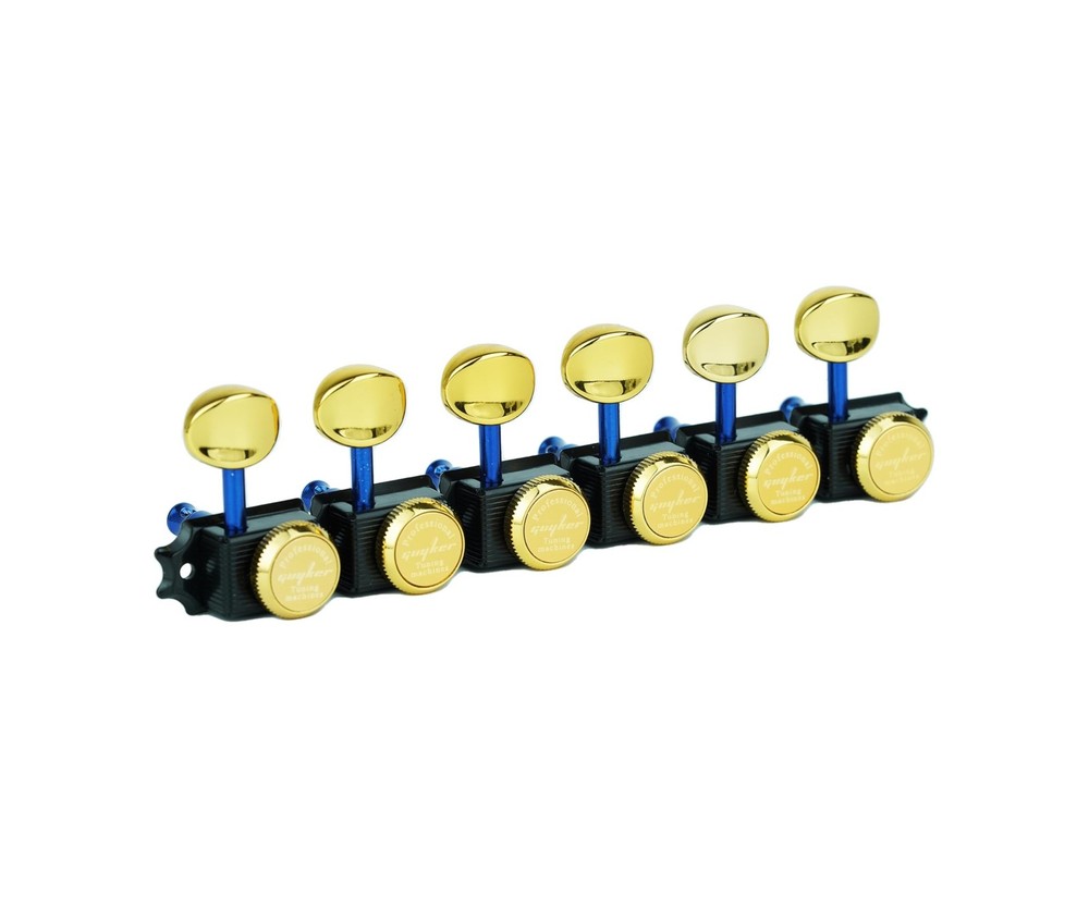 Guyker 6 Inline Vintage Guitar Lock String Tuners – Locking Tuning Key Peg