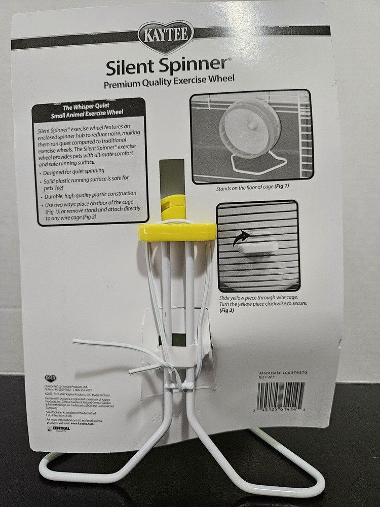 Kaytee Silent Spinner Exercise Wheel For Hamsters & Gerbils, 6.5" Diameter