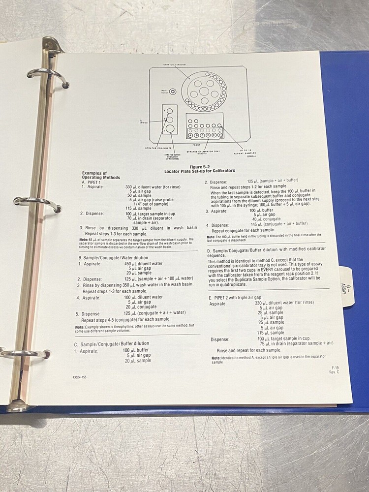 American Dade Stratus Fluorometric Analyzer - User Guide / Manual /Instruction