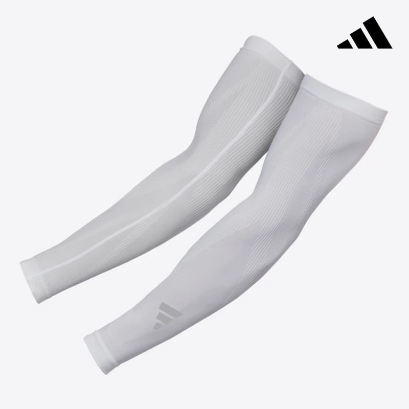 Adidas Climacool Compression Arm Sleeves S/M White