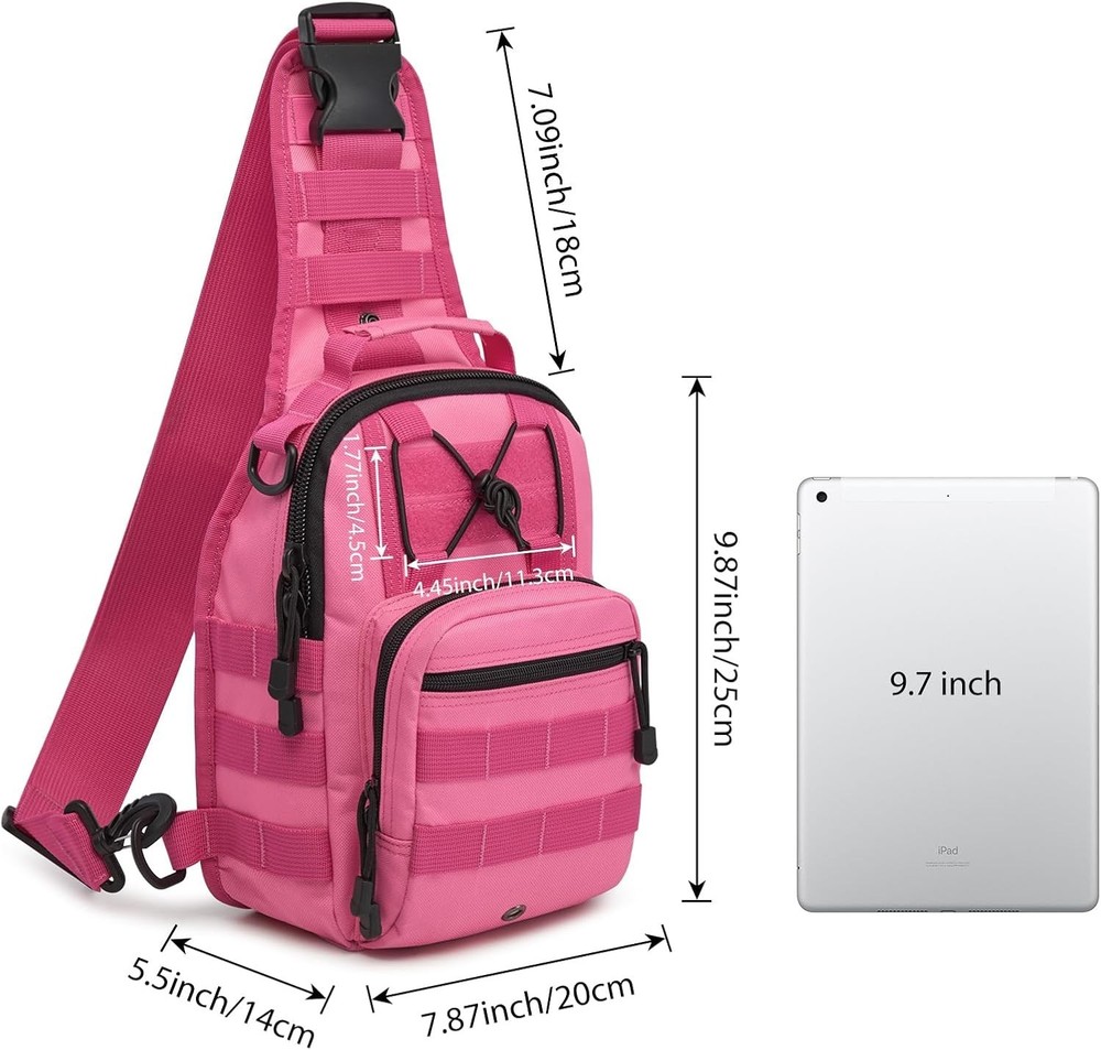 Everyday Tactical Sling Backpack - Spacious, Lightweight, and Humanized Design