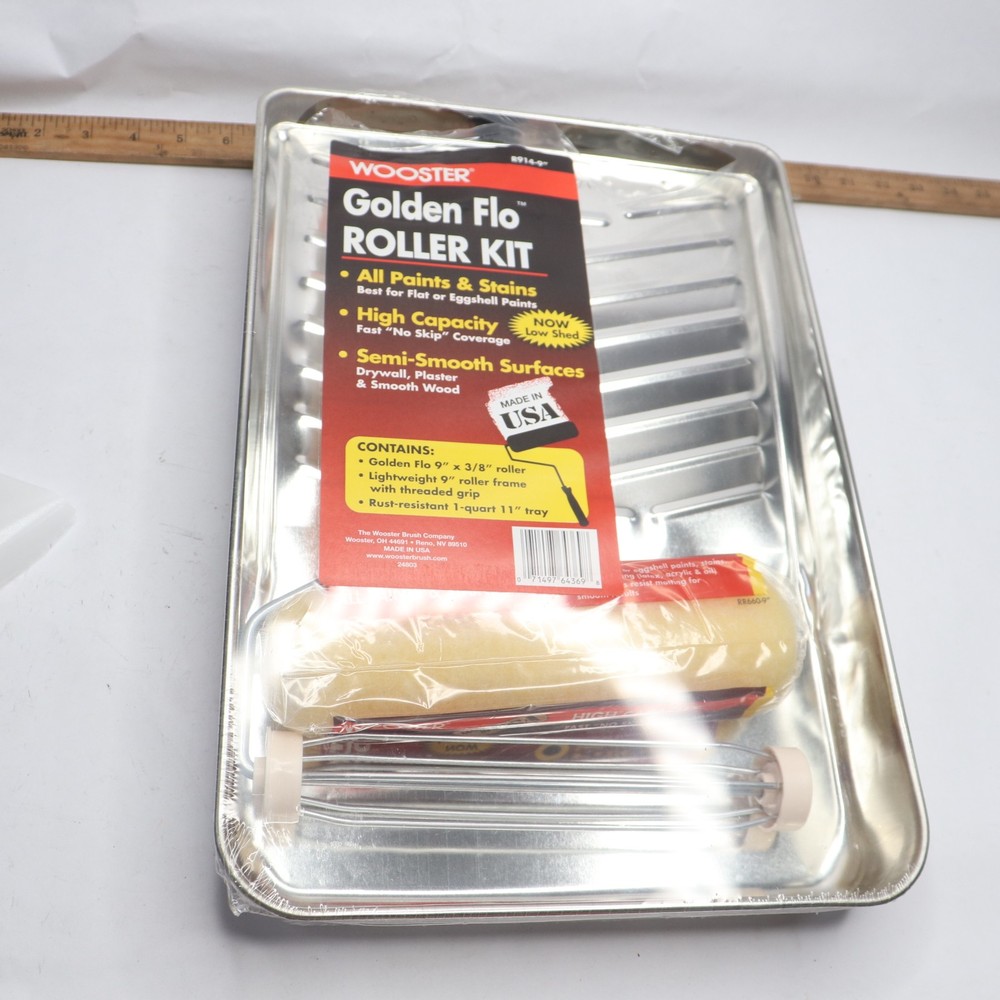 Wooster 3-Piece Golden Flo Roller Tray Set