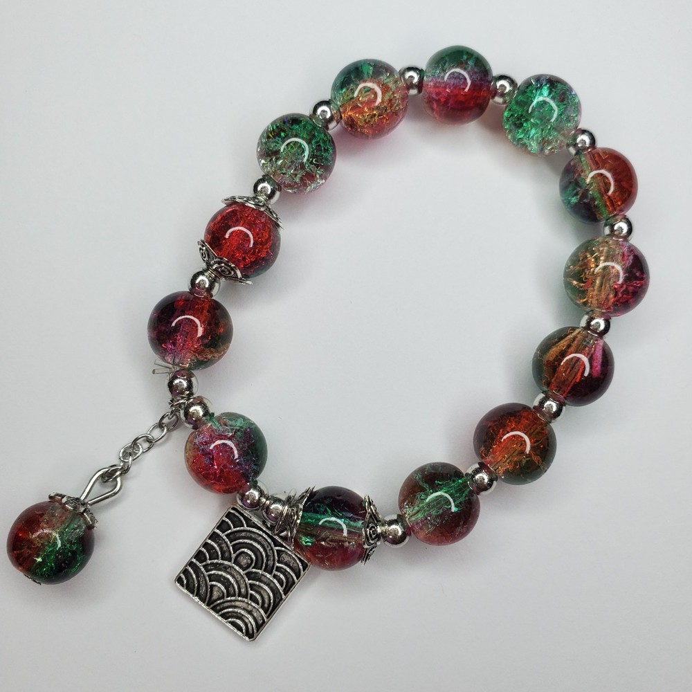 Hand crafted artisan unique gemstone bracelet