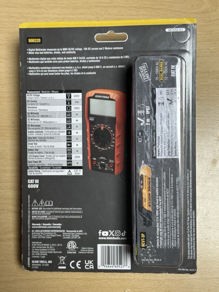 Klein tools digital meter MM320