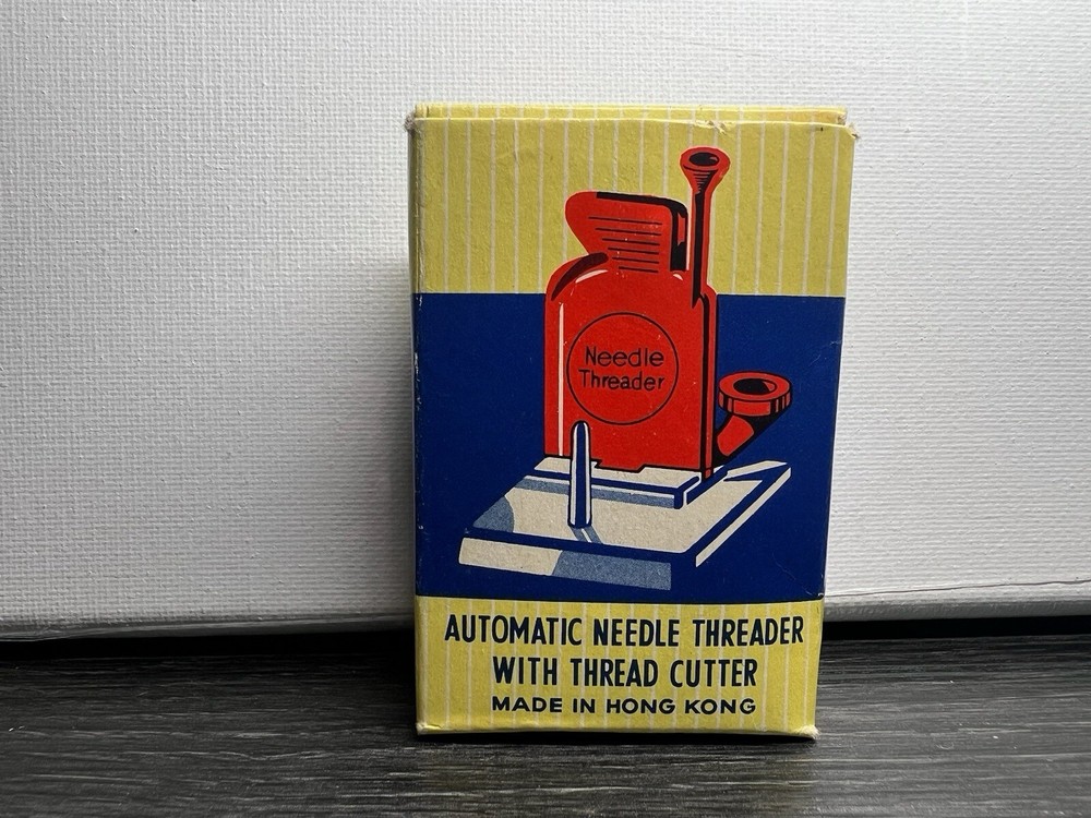 vintage automatic needle threader with thread cutter