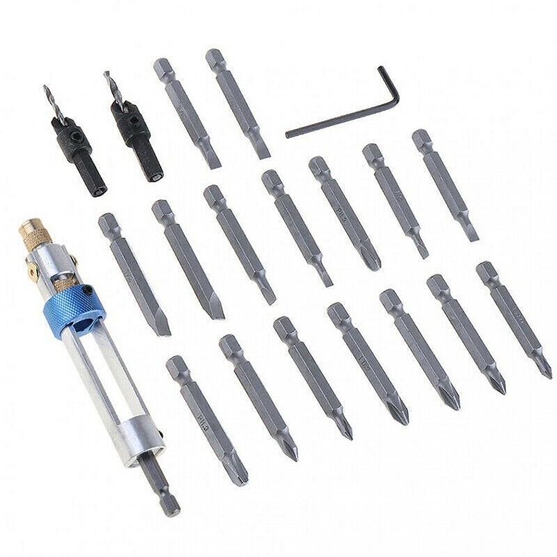 20pcs Swap Drill Bit Tool Set Half Time Drill Driver Screwdriver Head Tools Kit