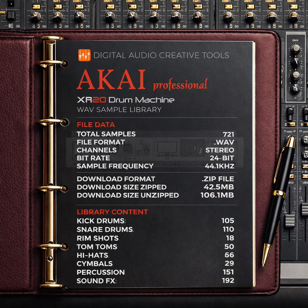 Akai XR20 Drum Machine Sample Library