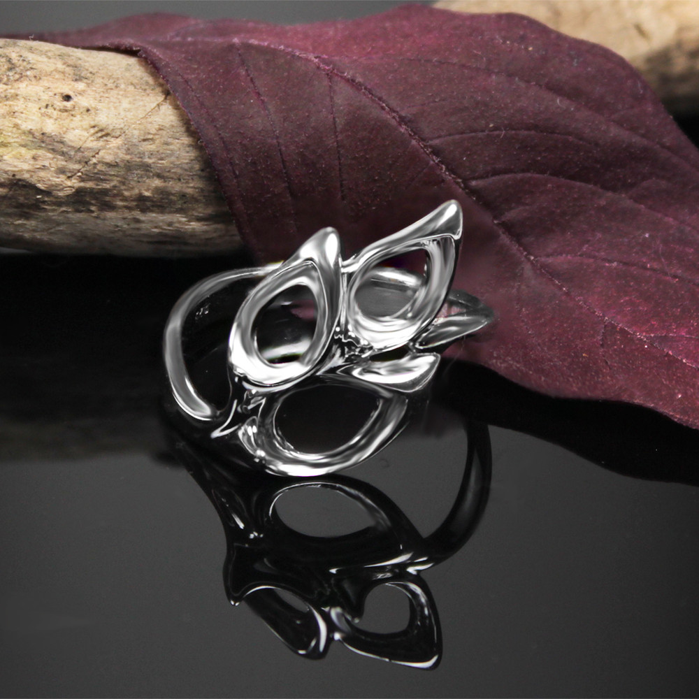 925 Silver Ring Blank – Multi-Stone Setting | Teardrop | DIY Gemstone Ring Base