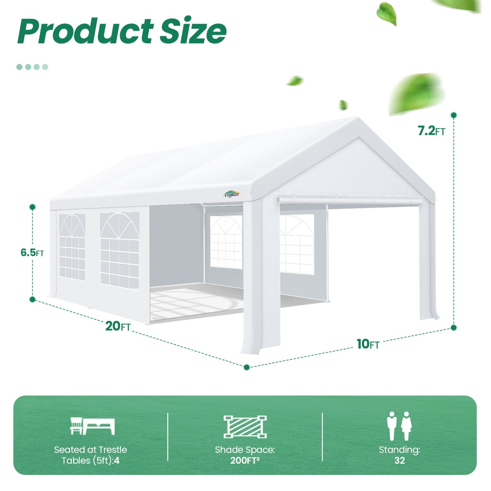 20'x40' Party Tent 10'x30' Heavy Duty Carpas Para Fiestas Carport with Sidewalls