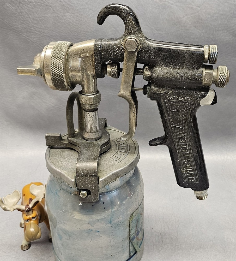 Binks Model 7 Spray Gun with Nozzle & Drip Proof Cup