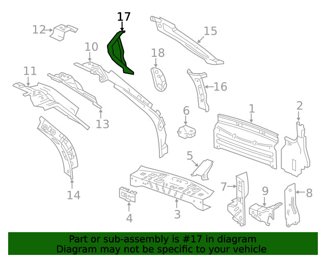 Genuine GM Tail Lamp Pocket 25792805