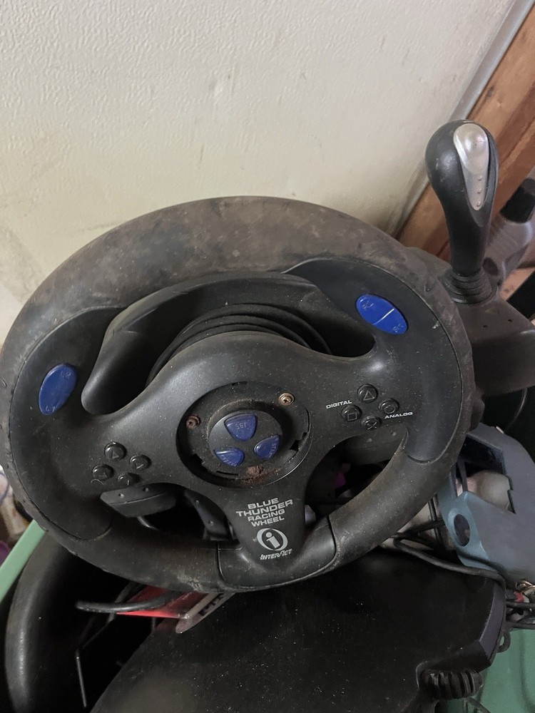 InterAct Blue Thunder & Thrustmaster Pro Digital NASCAR Racing Wheels USB w/ Pe…