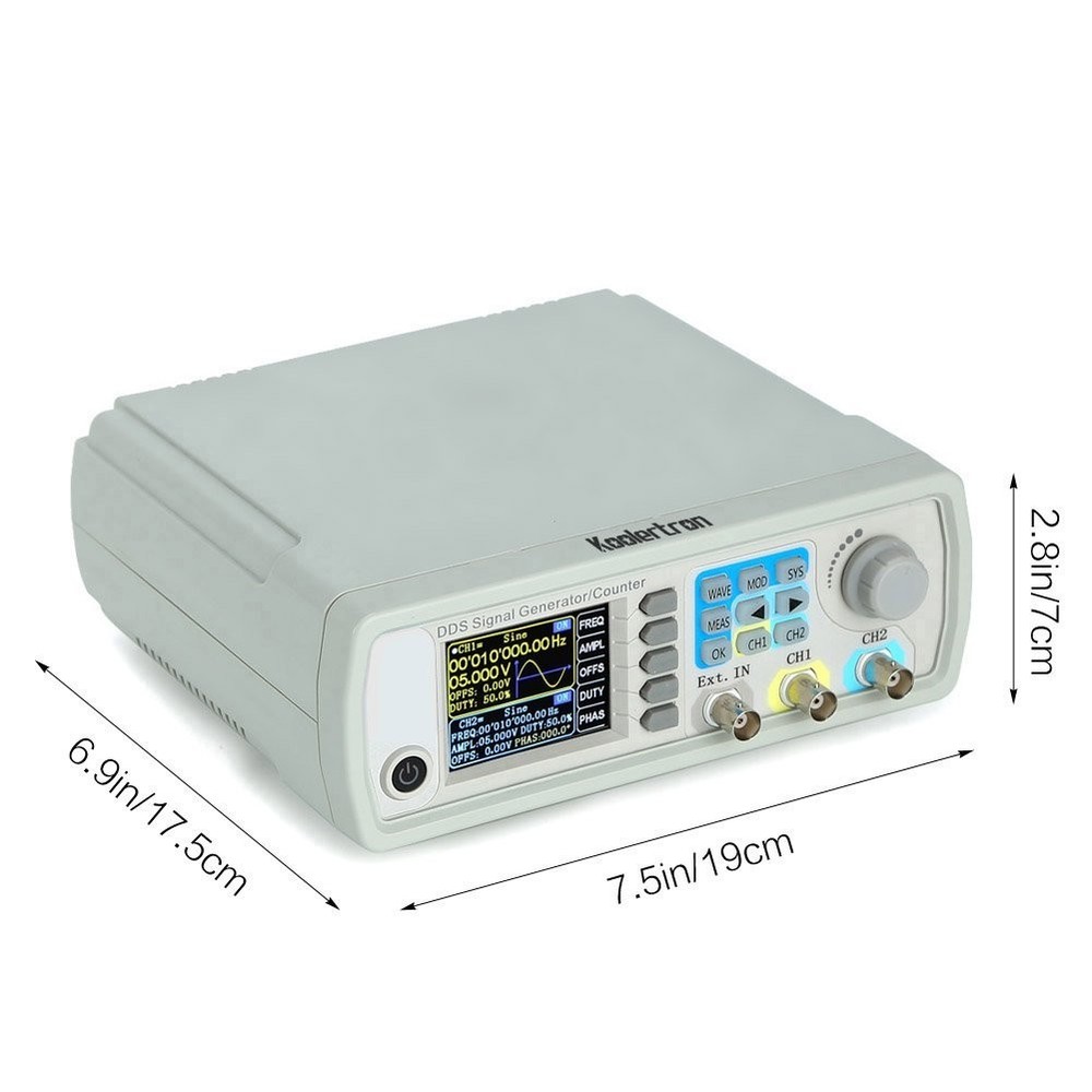 30MHz Function Generator with Low Distortion and Frequency Measurement Features