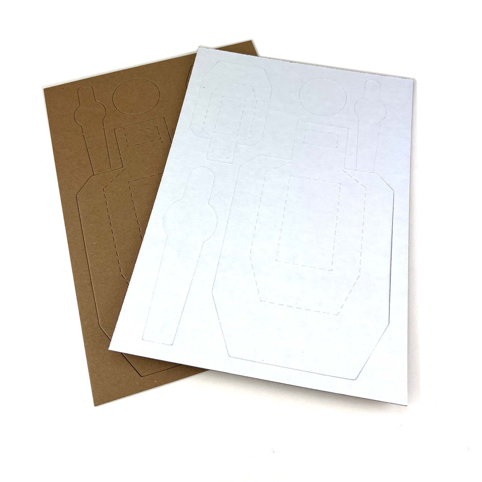 Scaled Dryfire Target Kit including USPSA Targets, Poppers, Mini-Poppers, Plates