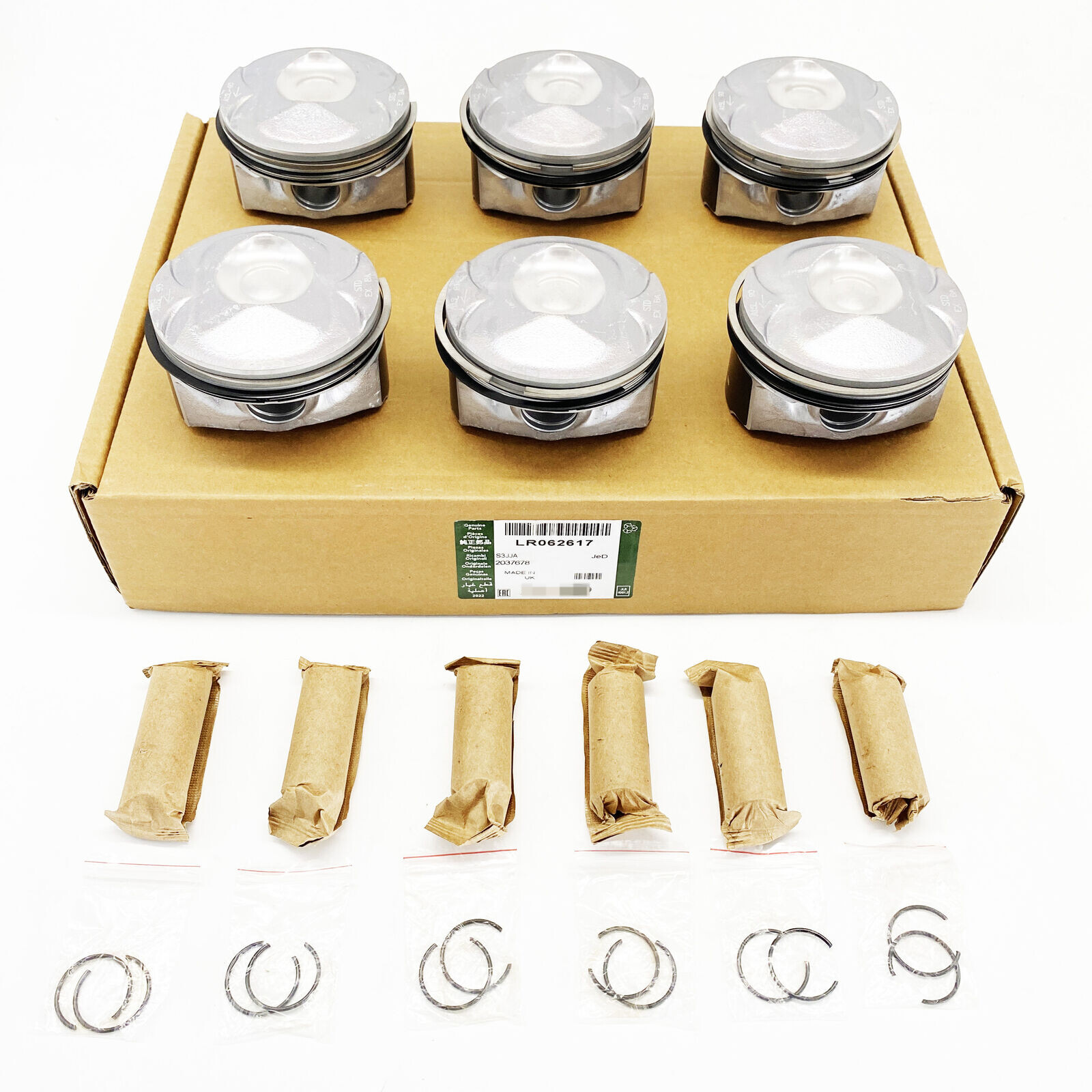 NEW Supercharged Piston Assembly AJ126 With Rings For Jaguar Land Rover 3.0L V6