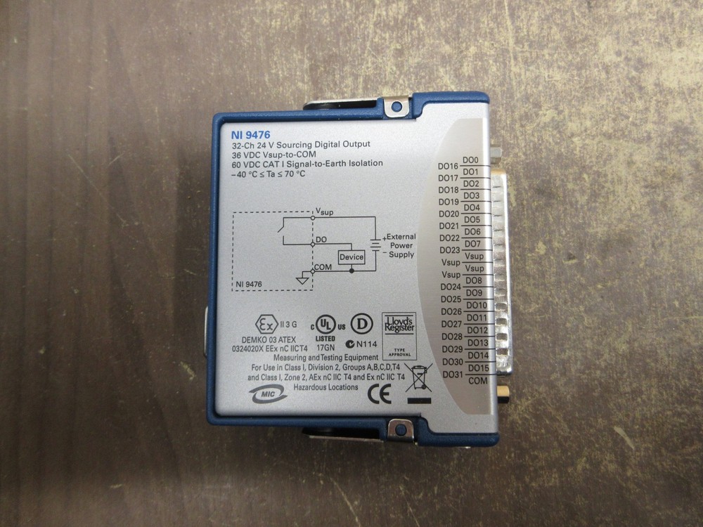 National Instruments 9476 Sourcing Digital Input Module 199018B-02L 32-Ch 24V