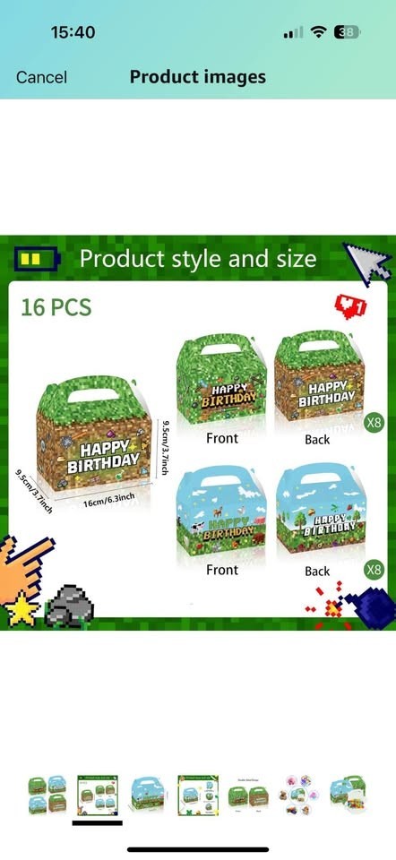 Minecraft Themed Gift Boxes