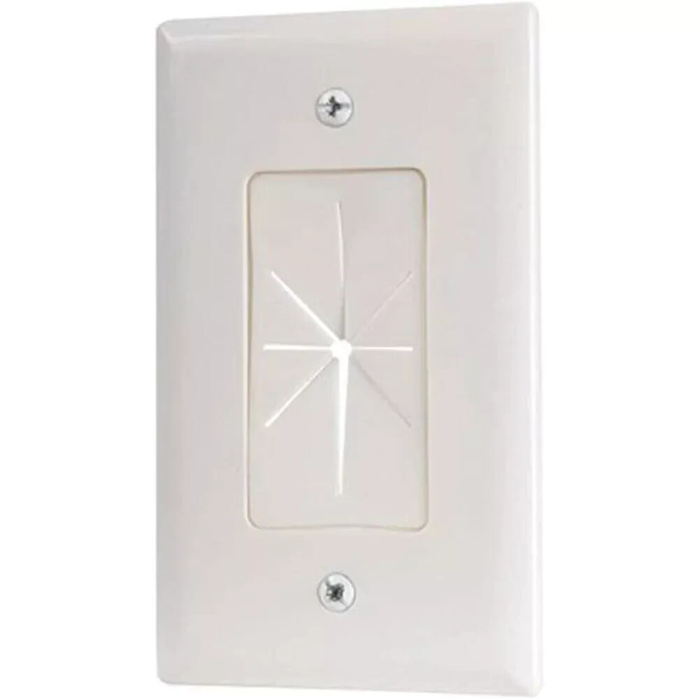 RCA Premium Video Pass Through Wall Plate - White