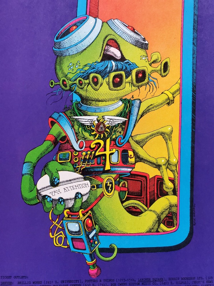 The Doors - Dec 1967 - Denver, CO (2nd print) Griffin art!