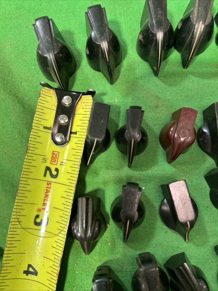 Vintage Bakelite 20 Chicken Head Pointer Electrical Equipment Radio Amp Knobs