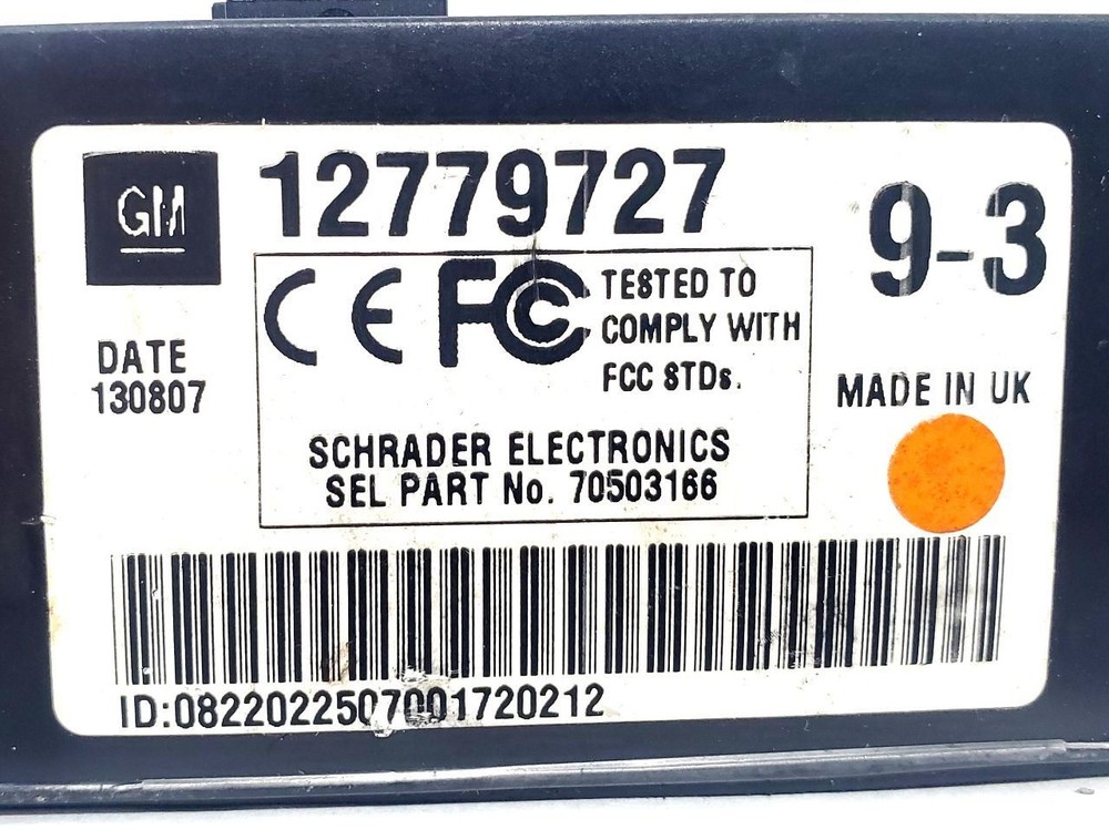 2008 2009 2010 2011 SAAB 9-3 OEM TPMS Module 12779727