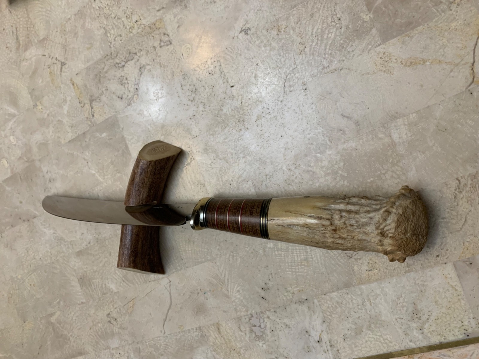 Scagel By SCAR Beautiful knife, Hunting...leather & stag handle, very well made