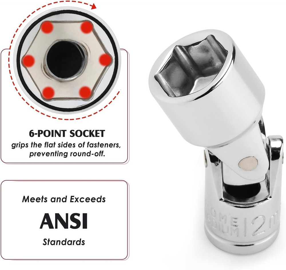 Universal Joint Sleeve Set with Flexible Swivel Sleeve