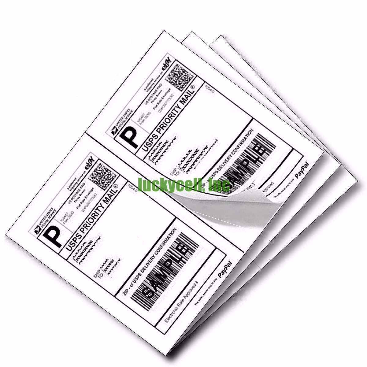 Label 200 Adhesive Paypal Ebay Shipping Labels UPS USPS 2 Per Sheet 8.5 X 5.5