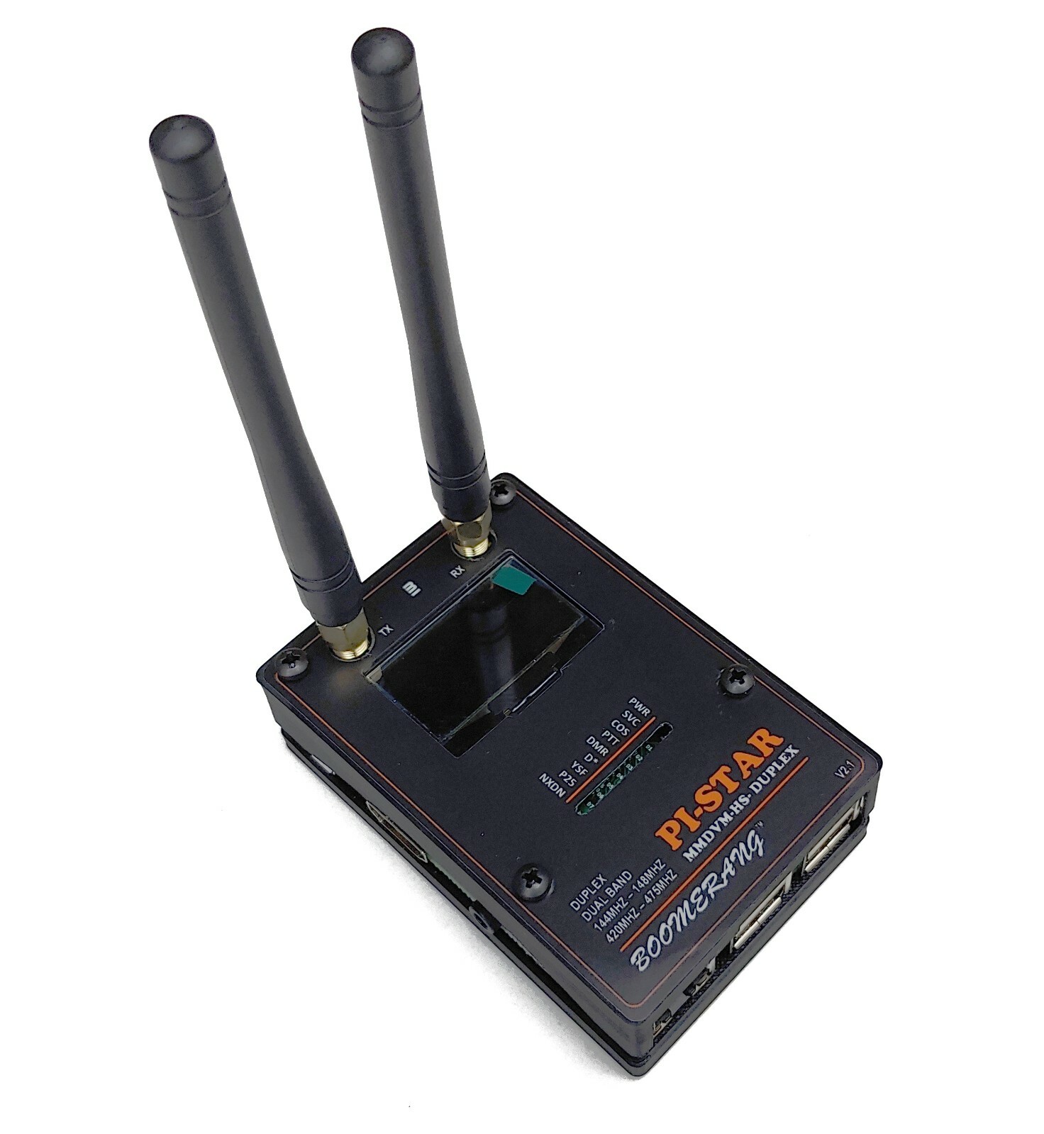 DMR Hotspot Duplex MMDVM TS1 & TS2 UHF Display Ethernet WIFI Boomerang HSPRO