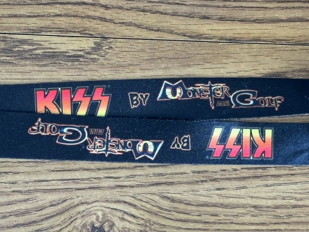 KISS by Monster Golf Black Lanyard
