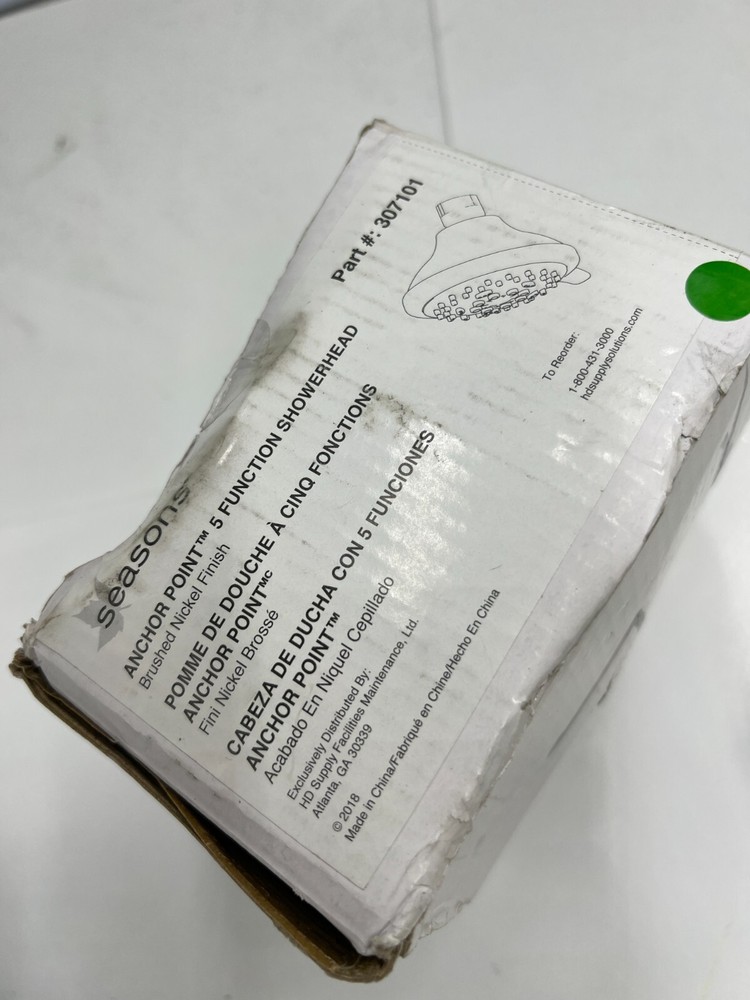 Seasons 307101 Anchor Point Five-Function Showerhead - Brushed Nickel Finish