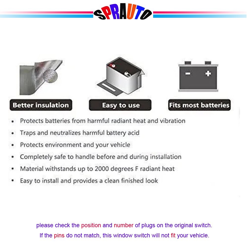 Universal Car Battery Heat Shield Insulation 4WD 4X4 Truck & Acid Proof Mat Wrap