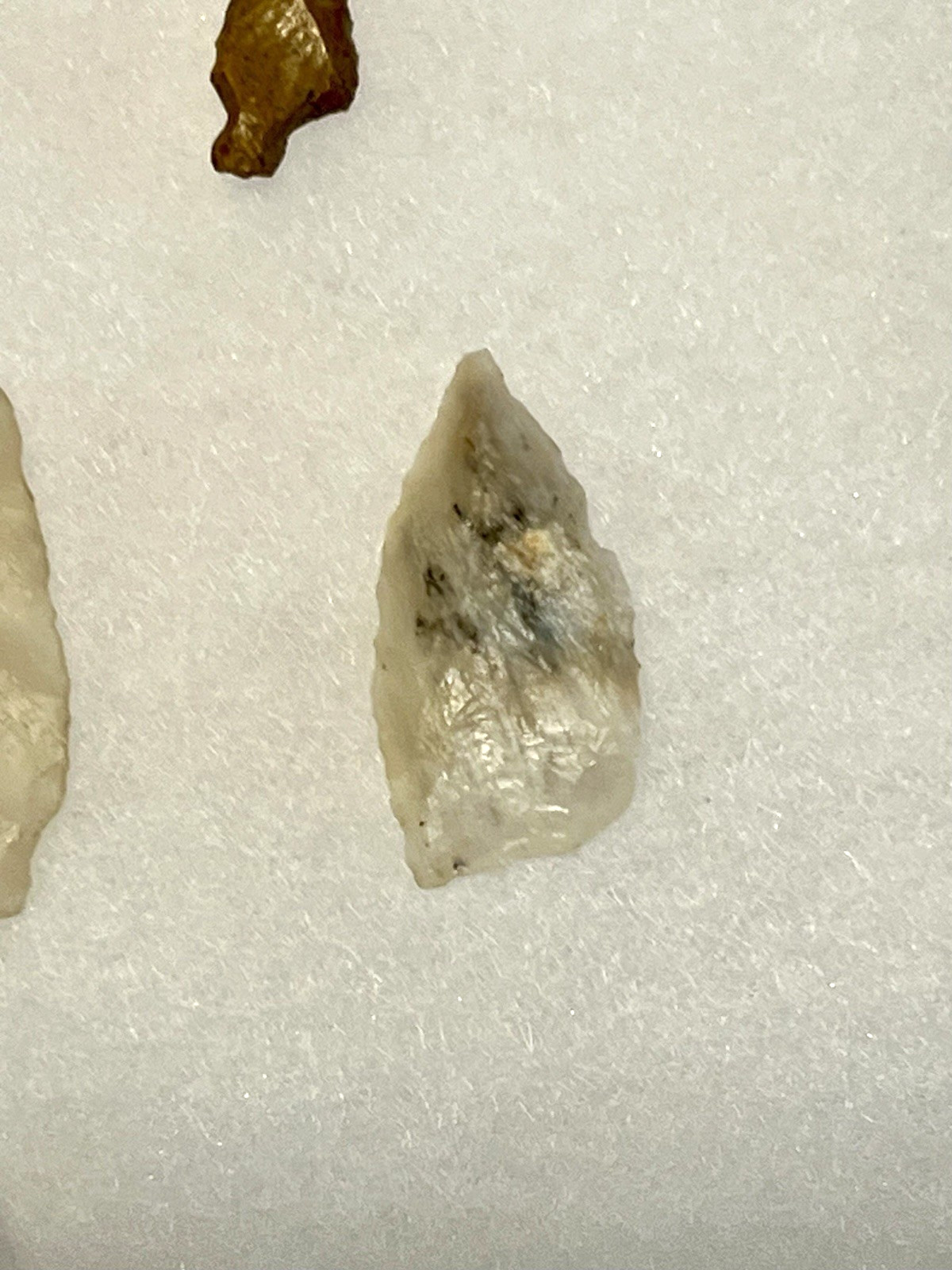 Antique Original Native American Indian Arrowheads; Ryker Glass Case; Qty 8 #A3