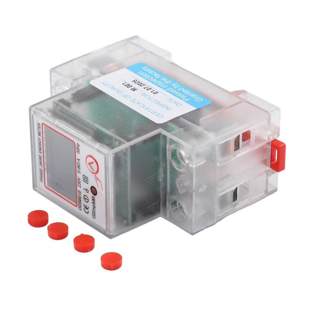 80A Maximum Current Single Phase Energy Meter kWh Voltage Current Power