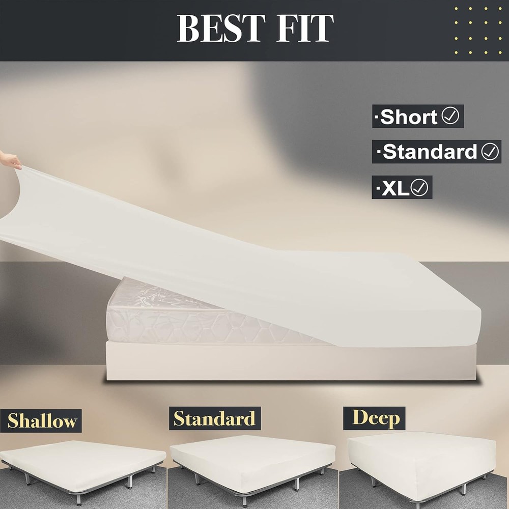 Soft Stretch Extra-Large Fitted Sheet (Sheet Only) — Knit Fabric