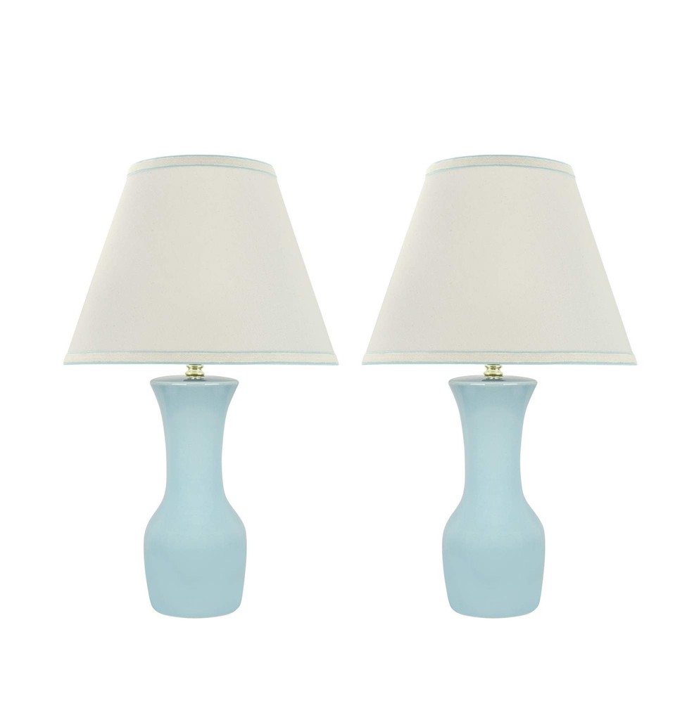 Aspen Creative 40208-32, Two Pack, 21" High Transitional Ceramic Table, Hardb...