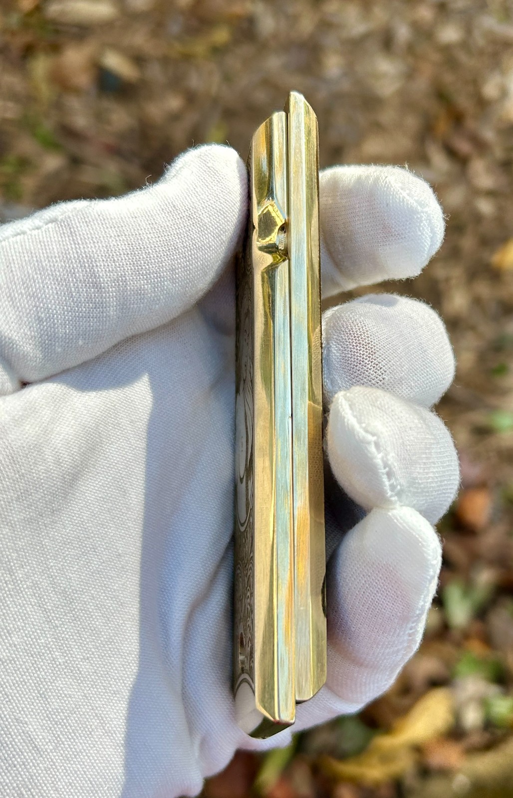 Brass Engraved 1911 Full Size Grips - Pinup Girl Design - Made in USA