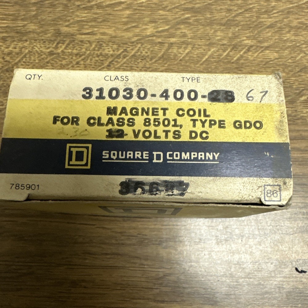 Square D,31030-400,Magnet Coil Class 8501 12V DC