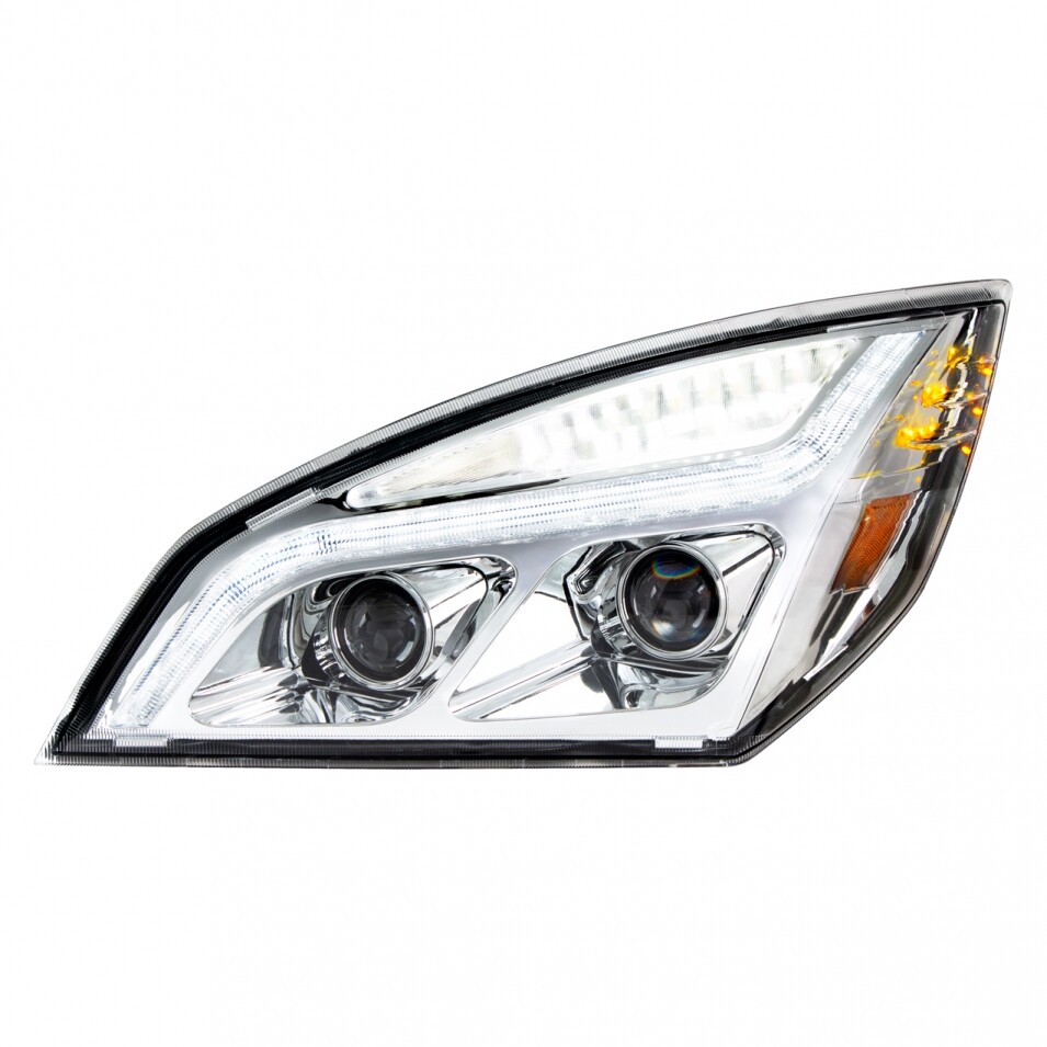 LED Projection Headlight w/ Position Light for Freightliner Cascadia - Driver