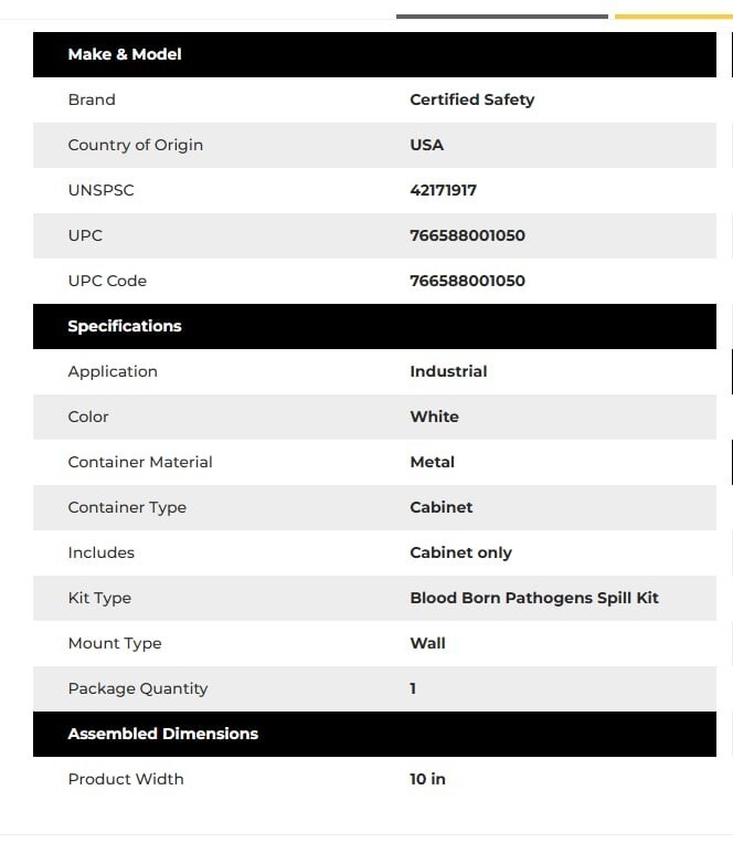 Bloodborne Pathogen CabinetFK200-105