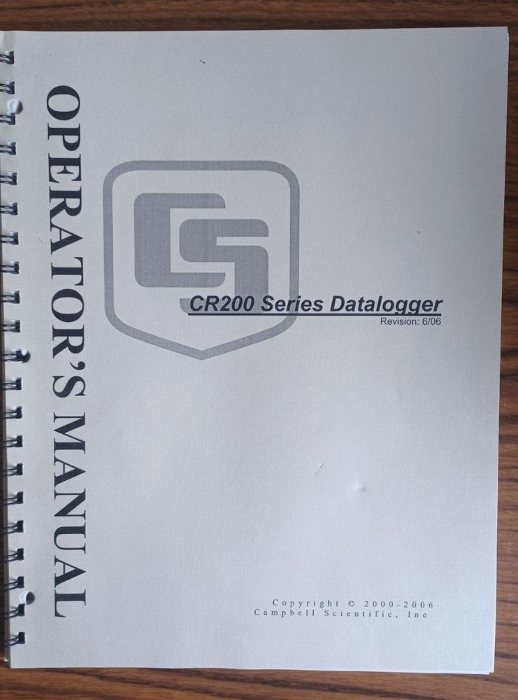 Campbell Scientific CR200X Datalogger, BPalk Battery Pack, SC12 Cable