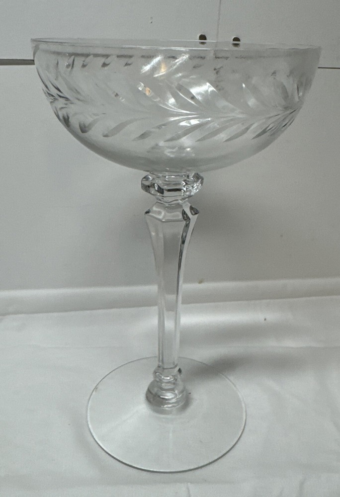Set of 4 Intaglio Wine Stems